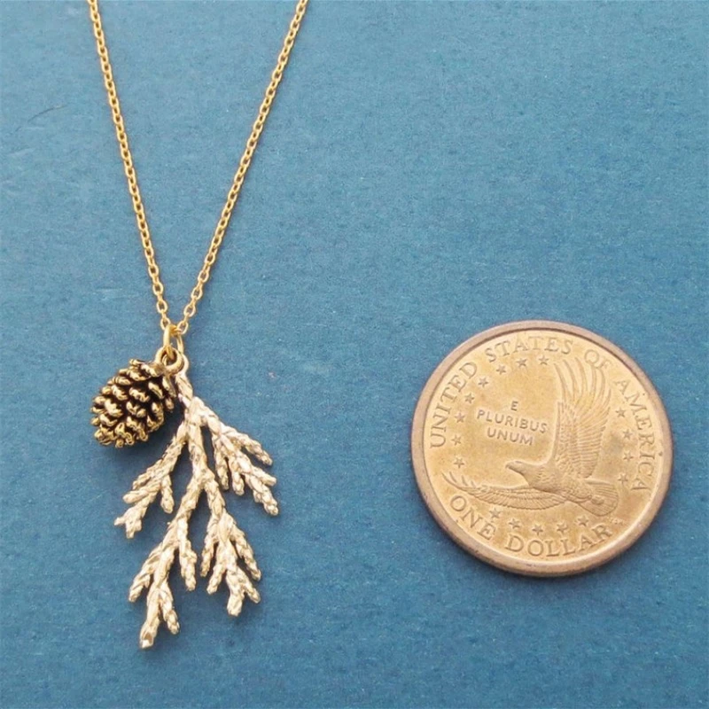 

Retro Branches Pine Cones modeling Three kinds Colour Whatever You Choose Banquet Party Necklace