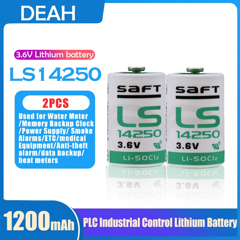 Первичная батарея 3 6 В SAFT 14250 LS14250 1/2 AA 1/2AA для счетчиков электронного оборудования
