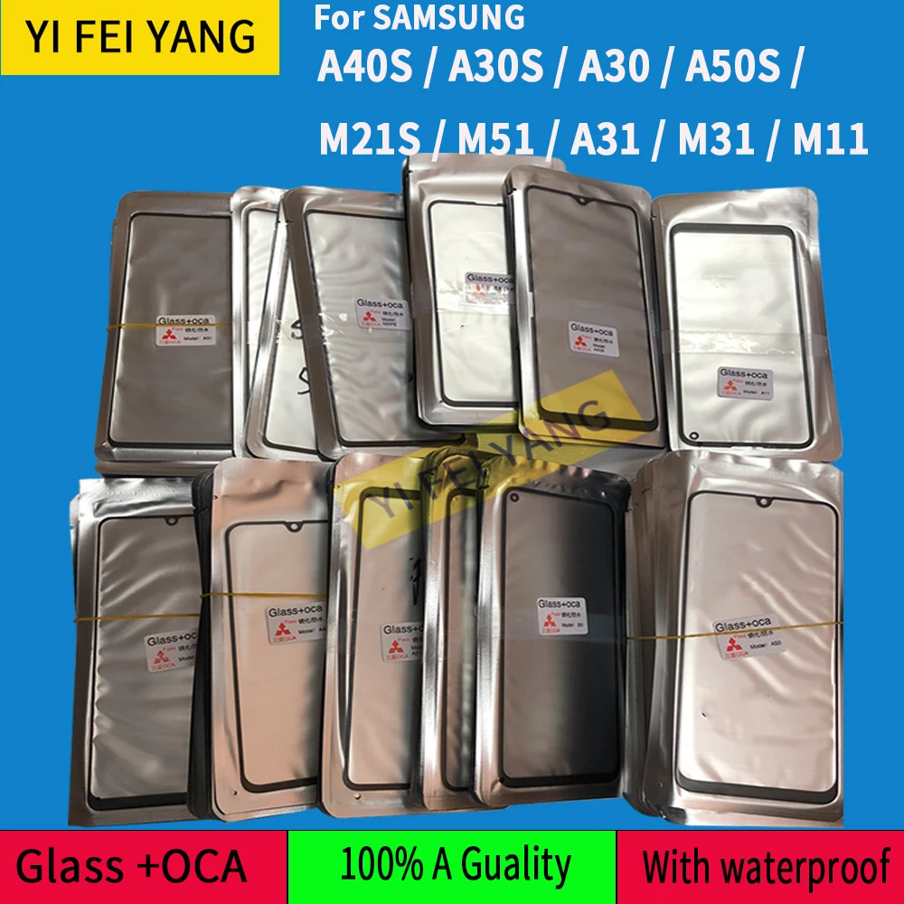 10 шт. стекло + OCA LCD передний Внешний объектив для Samsung A40S A30S A30 A50S M21S M51 A31 M31 M11 с | Отзывы и видеообзор