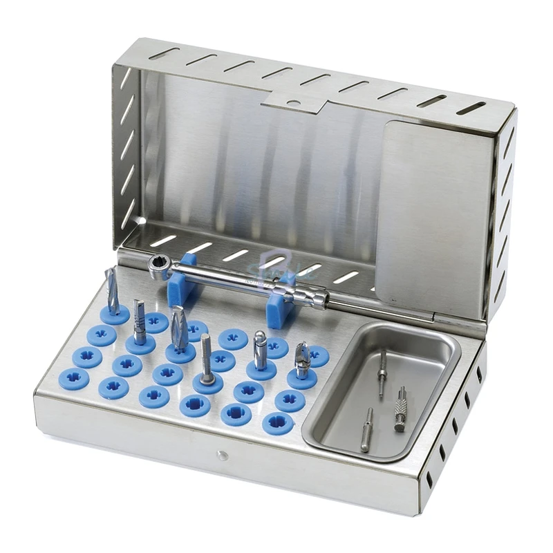 "High quality Stainless steel Dental implant tool box Denture Implant
