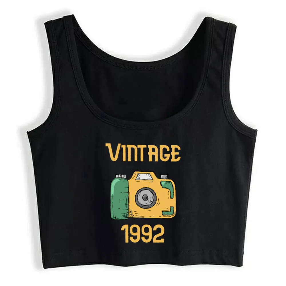 

Crop Top Women Vintage 1992 Harajuku Tank Top Women Funny Women Clothes