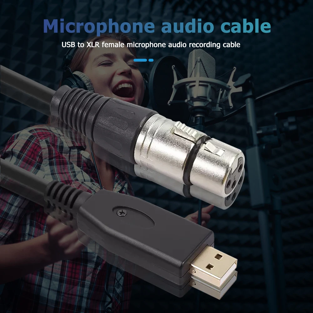 

Адаптер-разветвитель аудио кабель USB микрофонный кабель USB мужчина к 3-Pin XLR аудио кабель-адаптер конвертер
