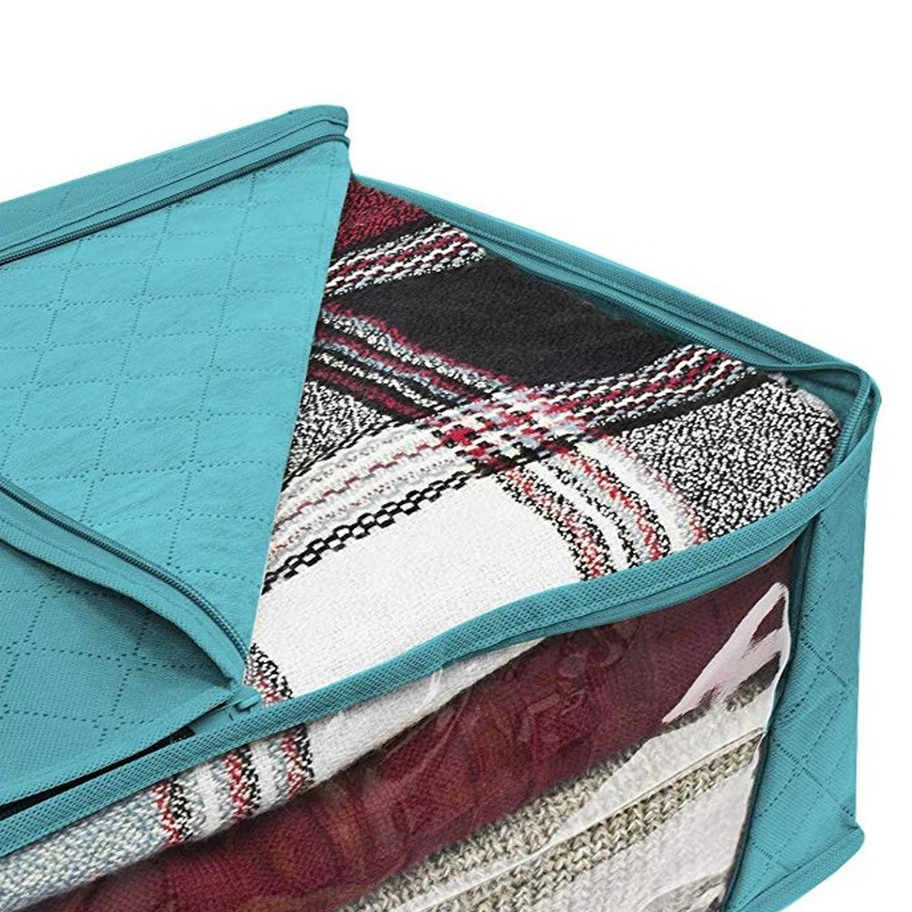 

New Clothing Wardrobe Organizer Bag Clothes Blanket Quilt Closet Box Bag Home Foldable Storage Dropship X9X50295