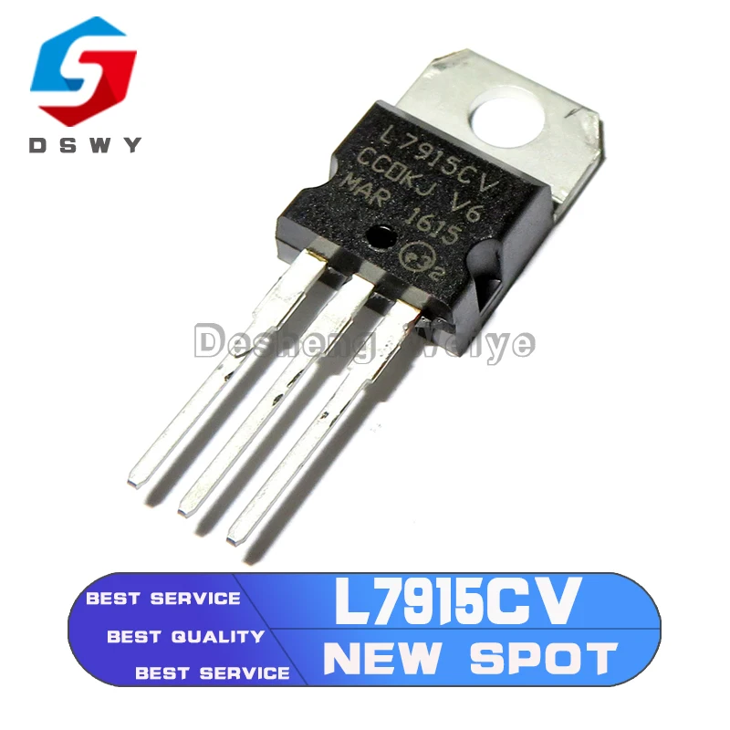 

5PCS L7915CV Three-Terminal Regulator Tube 15V TO-220 New Spot