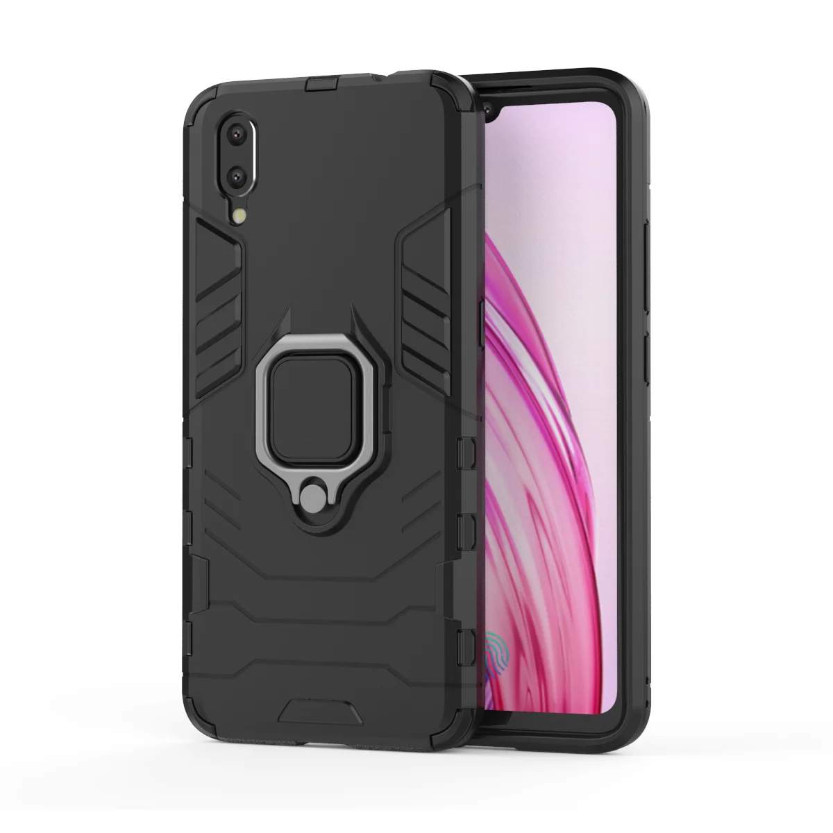Чехол для Vivo X23 магнитный металлический держатель-кольцо на палец чехол жесткий