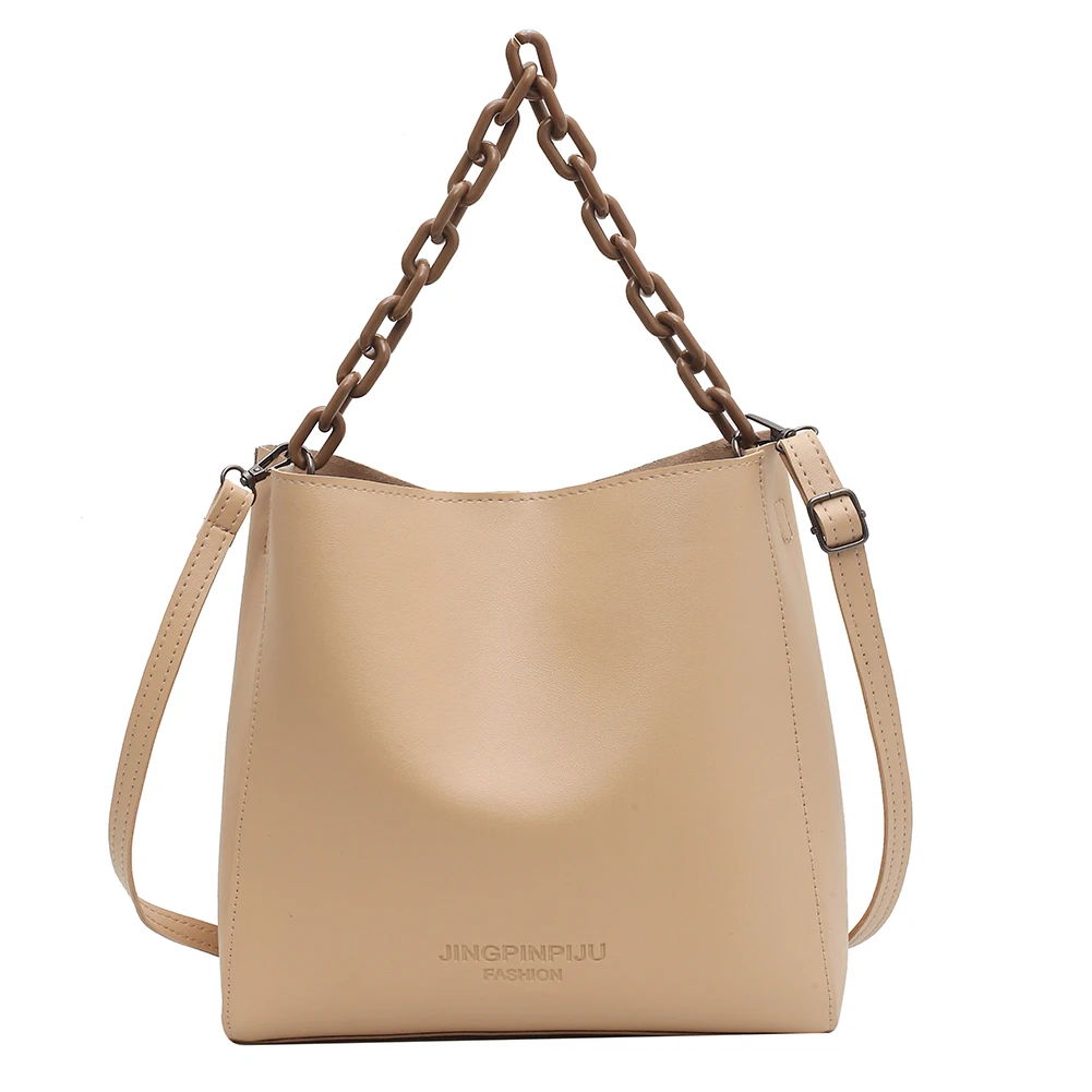 

2pcs Simple Women Solid Shoulder Handbags PU Crossbody Bag Totes Composite Set Popular Simple Female Daily Bag