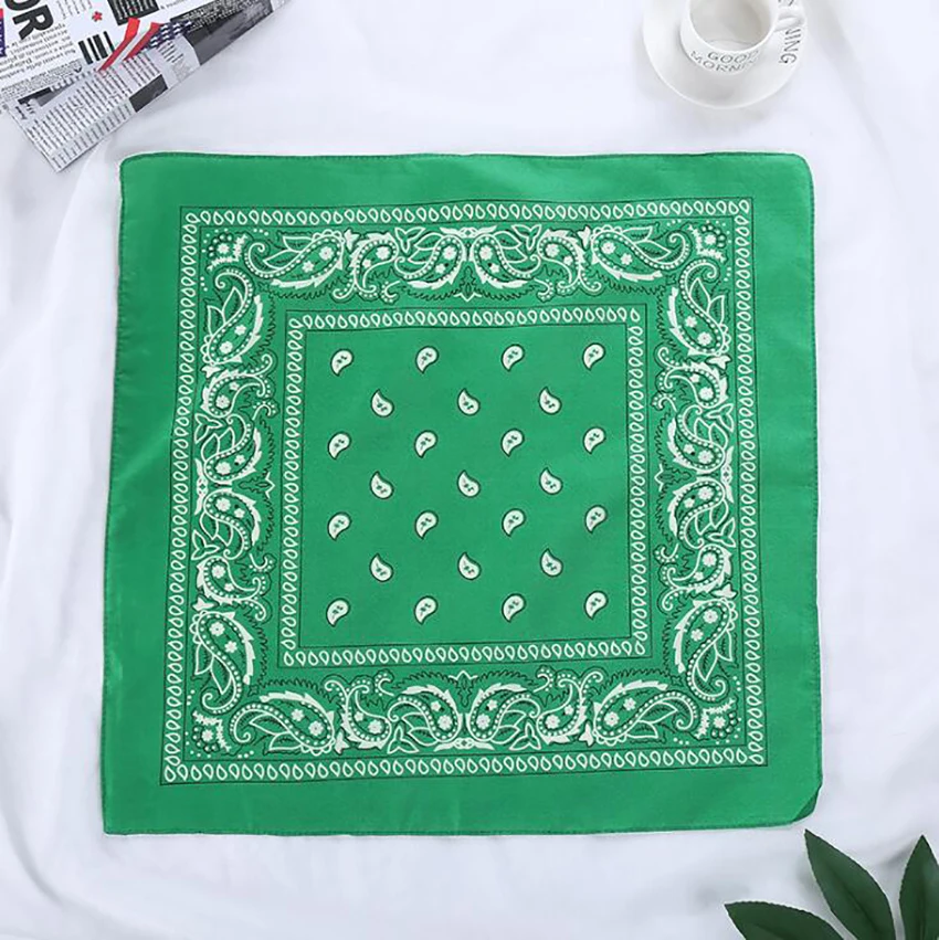 Повязка для волос в винтажном богемном стиле тюрбан с принтом бандана шарф