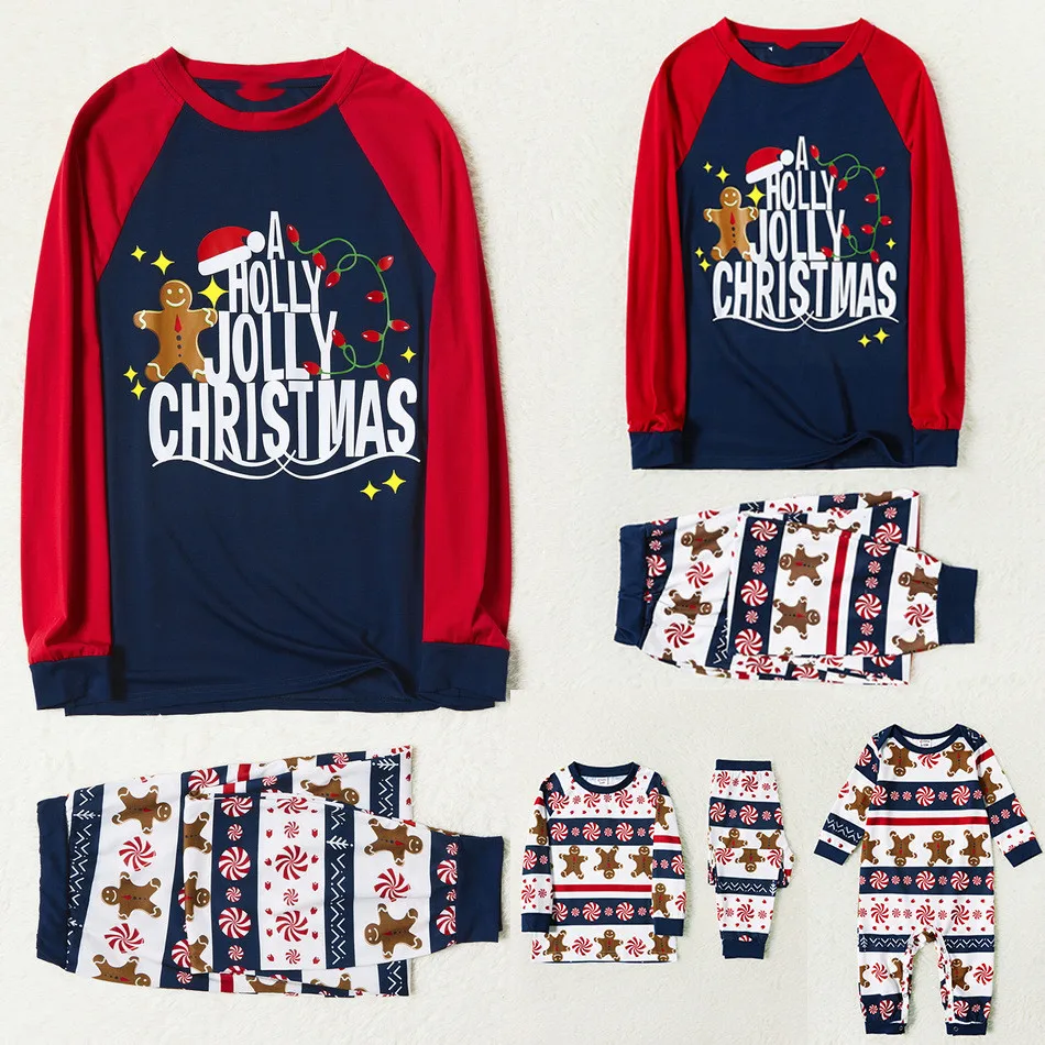 

Новинка 2021, Рождественский свитер для малышей, Семейный комплект из трех и четырех семейных одинаковых пижам, одежда для родителей и детей