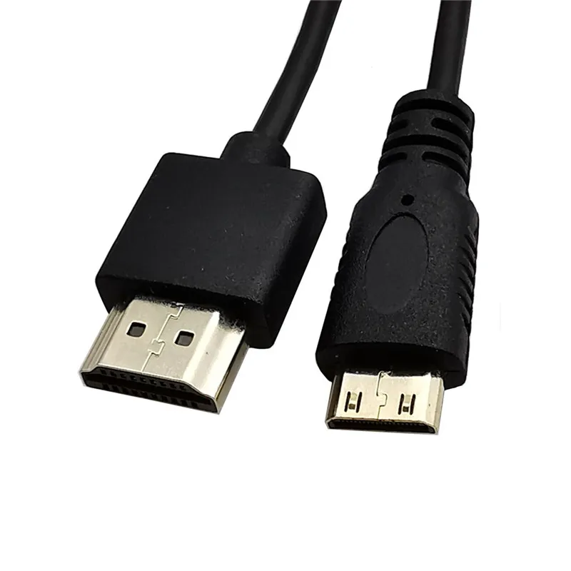 

Mini-HDMI to HDMI-compatible Ultra SlimCable Male to Male Stretch Spring Curl Flexible Cable 4k*2k 60Hz 2.0V 0.3M-1.2M