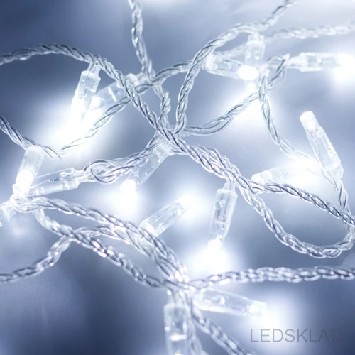 025781 Светодиодная гирлянда ARD-STRING-CLASSIC-10000-CLEAR-100LED-STD WHITE (230V 7W) (ARDCL IP65)-1шт. Arlight | Лампы