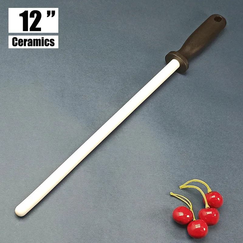 

Knife sharpening rod Tungsten steel Black carbon steel kitchen gadgets Slaughterhouse butcher Ceramic Household knife sharpener