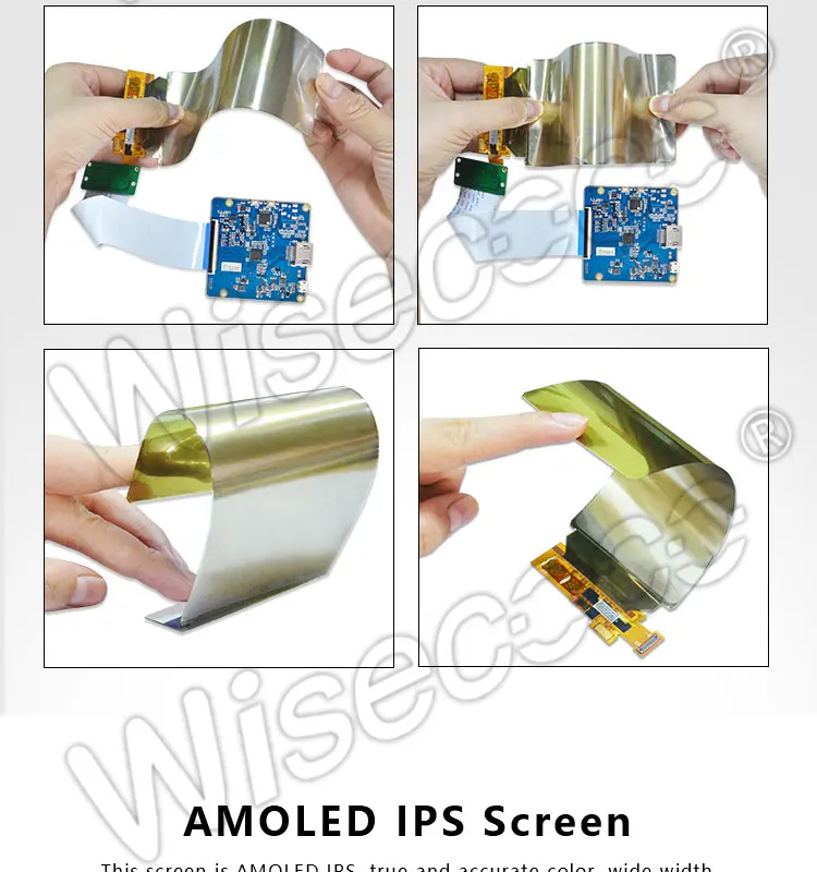 10 шт./лот Wisecoco 6 дюймов Гибкая OLED панель 2160*1080 ЖК ips дисплей тонкий экран с HDMI к MIPI драйвер платы