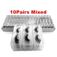 eyelashes wholesale 6d mink lashes 4050100200pcs natural false eyelashes long set makeup wholesale lashes faux cils bulk