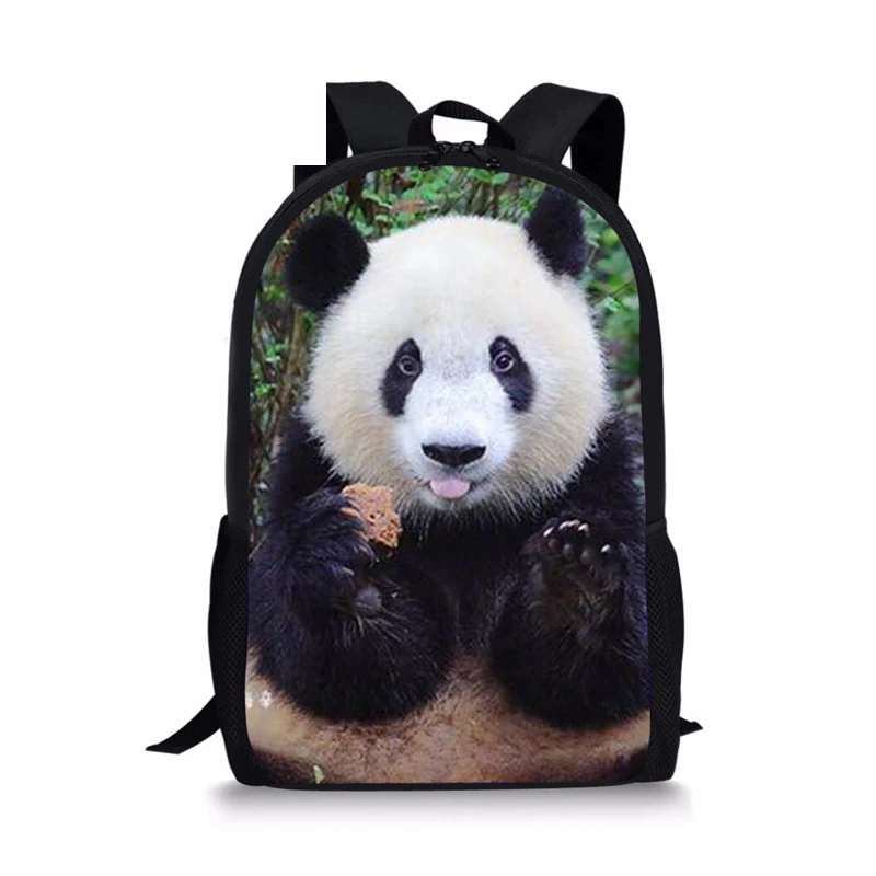 Мужской рюкзак с 3D рисунком панды, школьные ранцы для мальчиков и девочек, ранцы для учеников начальной школы, Детский школьные рюкзаки для ...