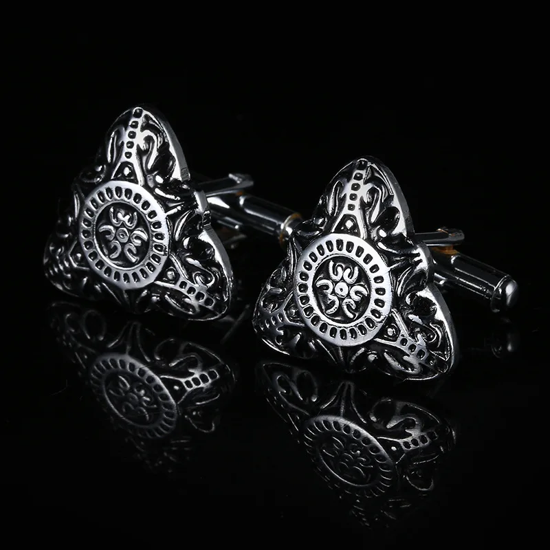 

Metal Cufflinks High-grade Retro Palace-Pattern Men's Unisex French Shirts Suit Daily Accessories Business Cuff Links Gifts 2019