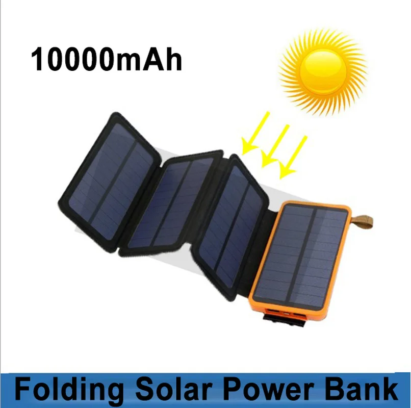 Портативное зарядное устройство на солнечной батарее складной