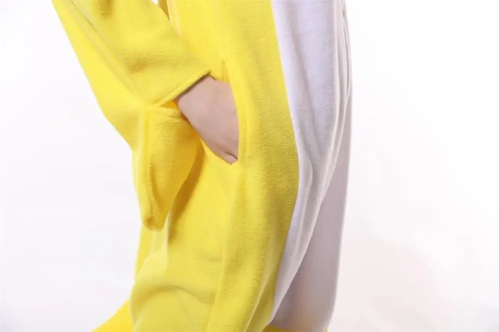 HKSNG Kigurumi флисовый желтый женский Пижамный костюм с мультяшным петухом для