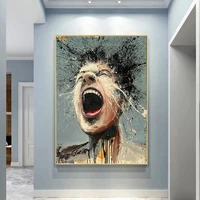 canvas painting abstract character art posters artists that paint emotions picture painting for living room home decor