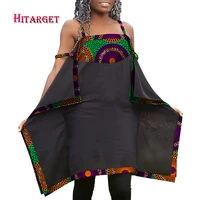 african clothes for women patchwork lady halter dresses fashion sleeveless women dashiki dress casual african clothing wy9166