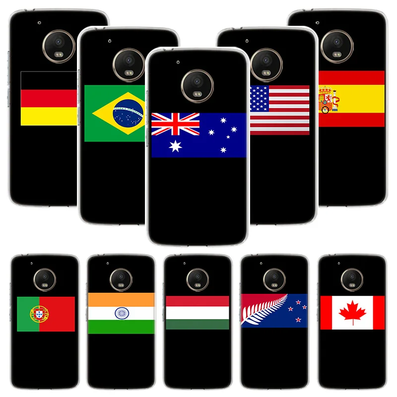 Чехол с национальным флагом для Motorola Moto G8 G7 G6 G5S G5 E6 E5 E4 Plus G4 Play Power X4 One Action чехол