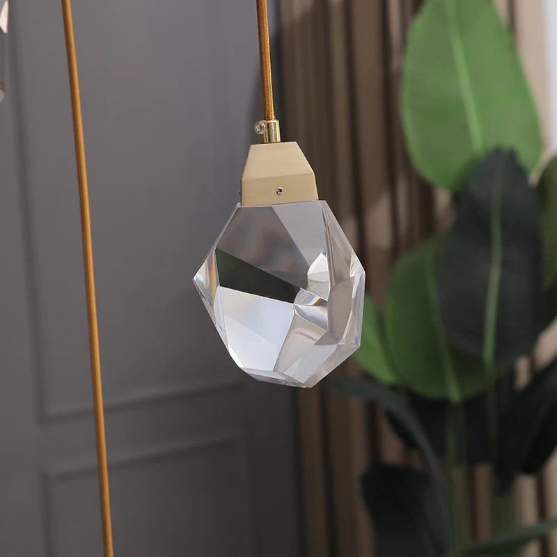 XL 1-5 м большой алмазный хрустальный светильник лестница хрустальная люстра