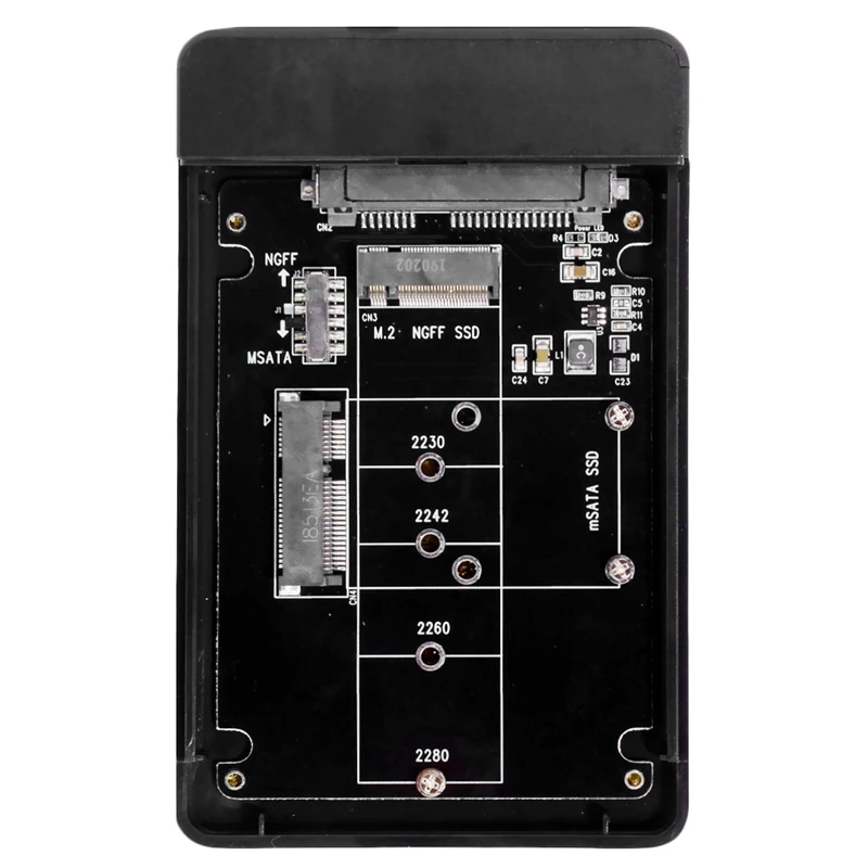 MSATA и Combo M.2 NGFF B Key SSD для USB Type C чехол конвертер корпус с переключателем|Корпус