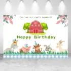 Фотофон Seekpro для студийной фотосъемки с изображением животных из мультфильма фермы сельского сарая новорожденного ребенка девочки дня рождения