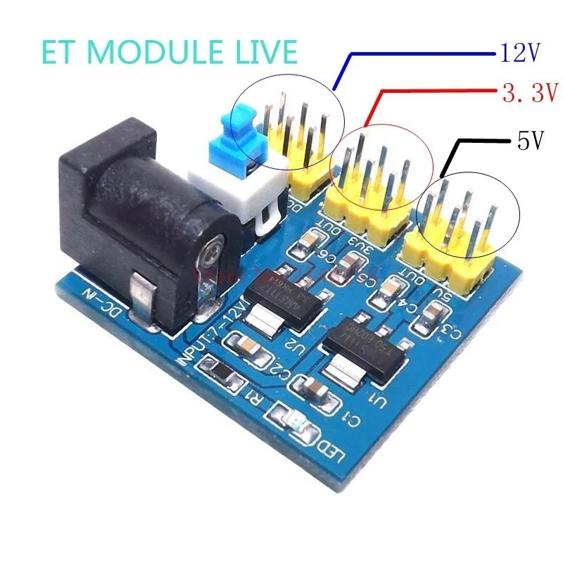 TZT DC-DC 12 В до 3,3 В 5 в понижающий модуль питания для Arduino