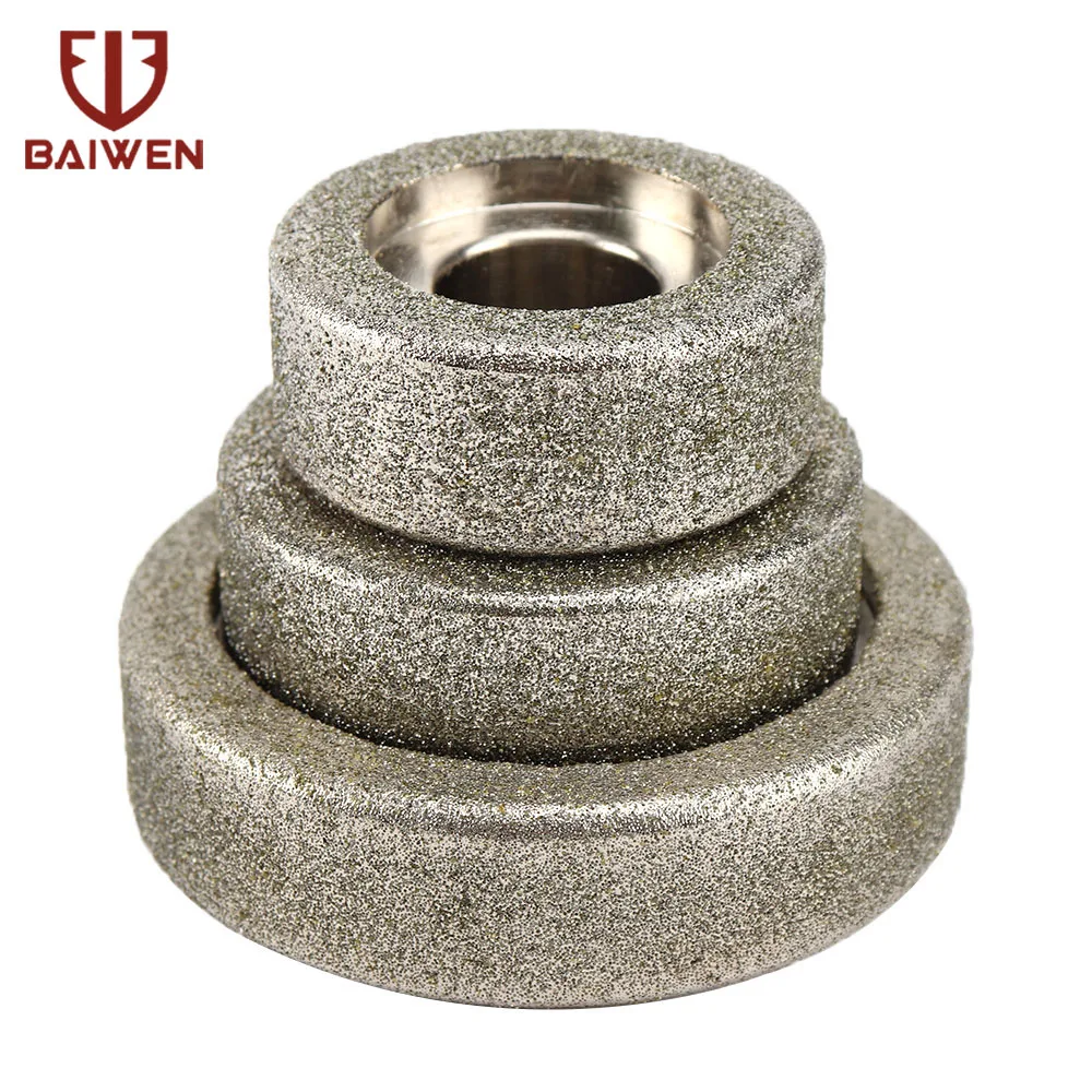 

50/60/80mm Diamond Grinding Wheel Circle Grinder Stone Sharpener Cutting Wheels for Carbide Metal Tungsten Steel Milling Cutter