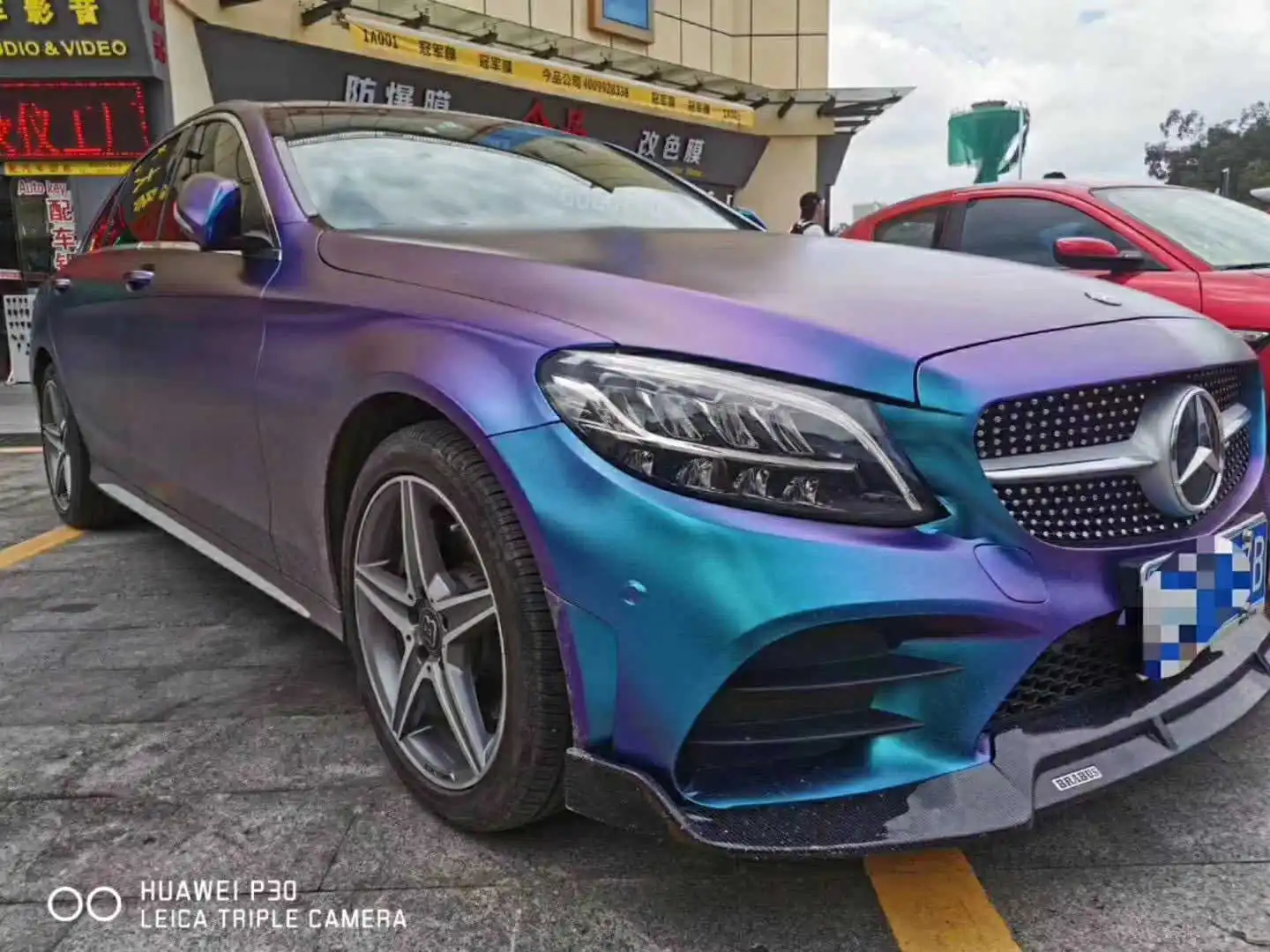 Подходит для новых Benz A C e и Glc скрепляющие Передние Губы Babos с яркими черными