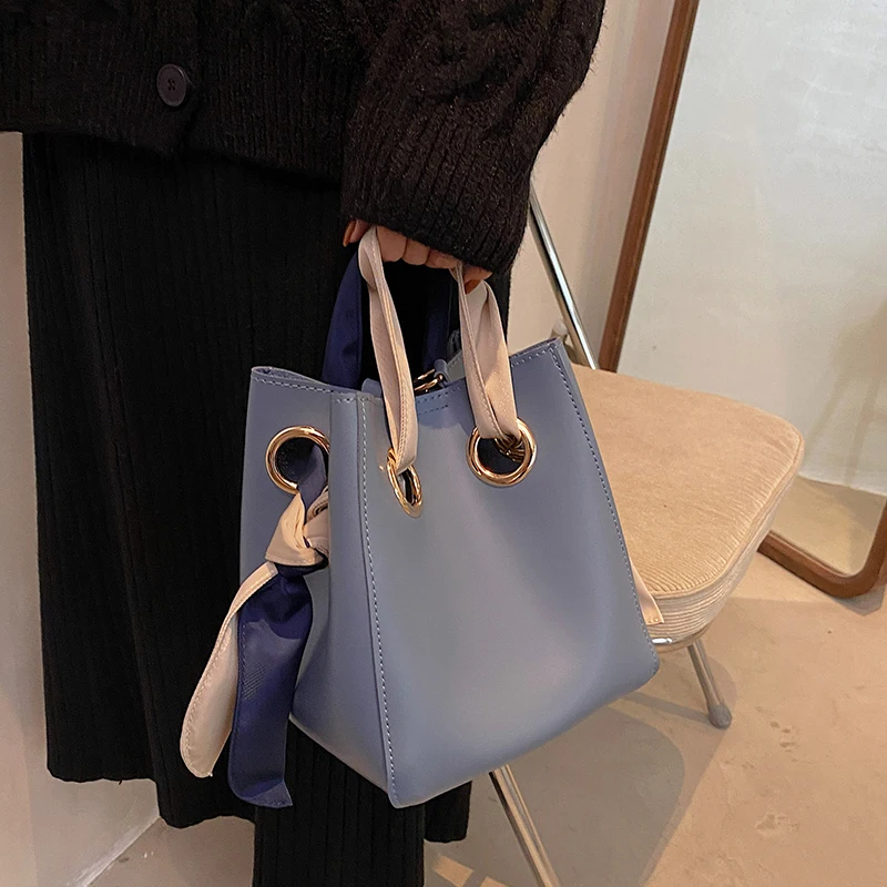 [BXX] Женская Новая Осенняя сумка в стиле ретро сумка-ведро из искусственной кожи