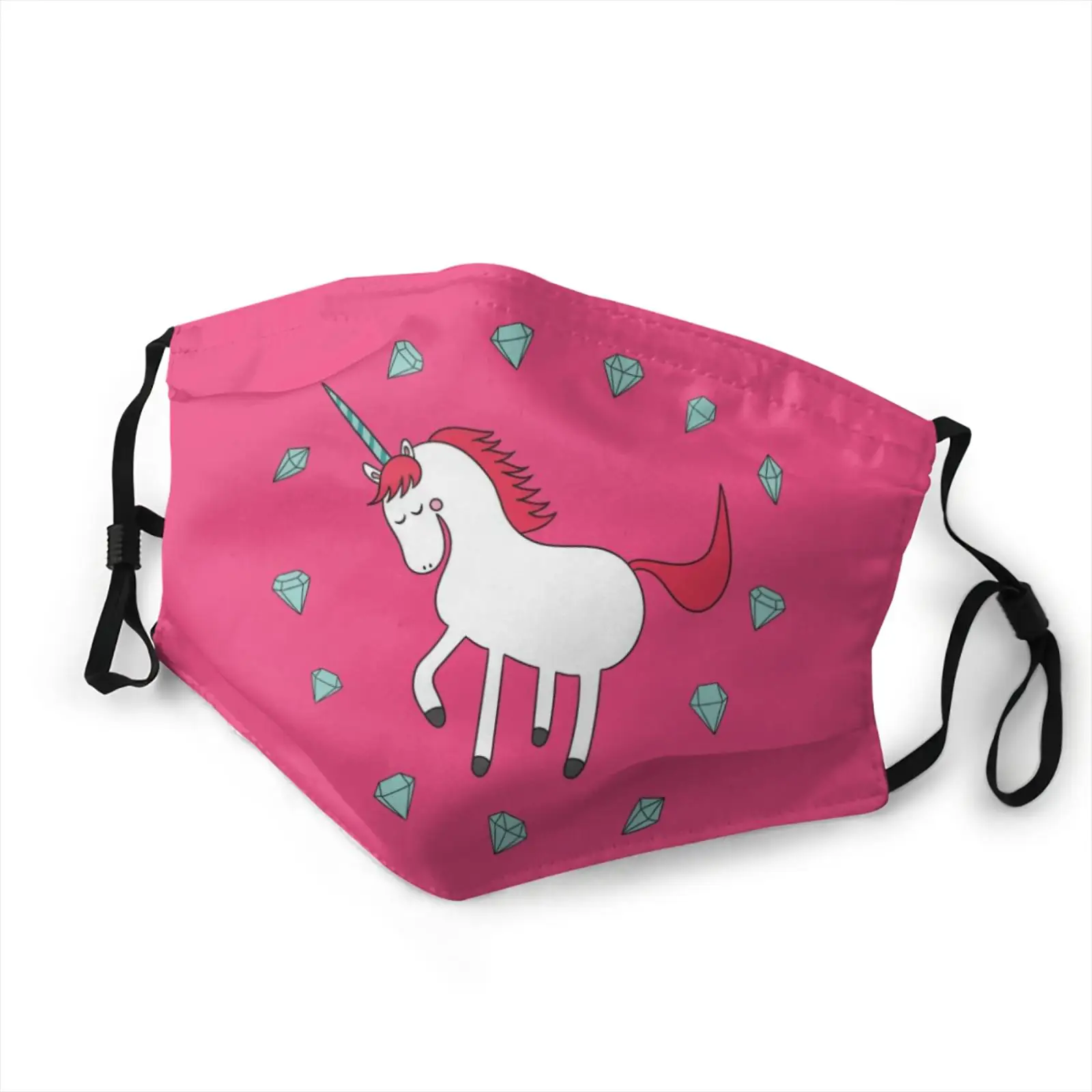 

brand unicorn Filter dust mask custom women/men Filter dust mask unicorn necklace ladies/mens mask