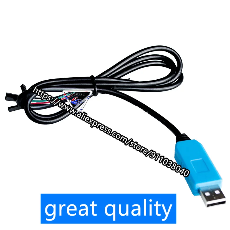 Blue PL2303TA download cable USB to TTL RS232 module upgrade module USB to serial download cable