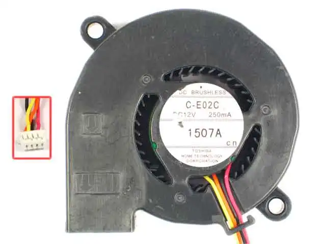 

C-E02C-02 DC 12V 250mA 3-жильный Сервер вентилятор охлаждения