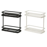 stainless steel storage rack spice condiment basket desk organizer kitchen bathroom storage holder rack shelf