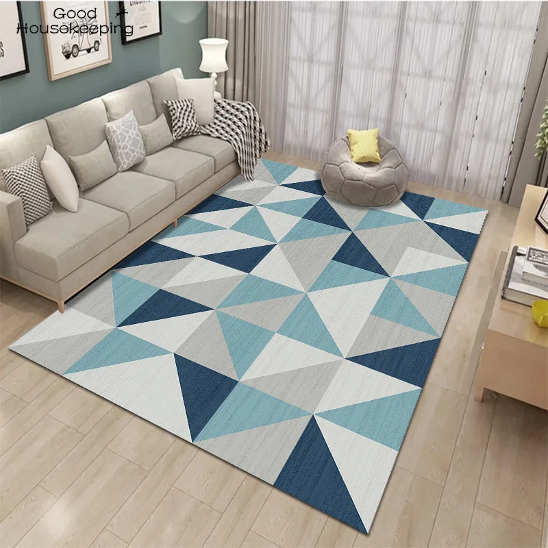 

Europe Carpet Abstract Geometry Pattern Lamb Velvet Material Rug Living Room Bedroom Study Coffee Table Decorative Room