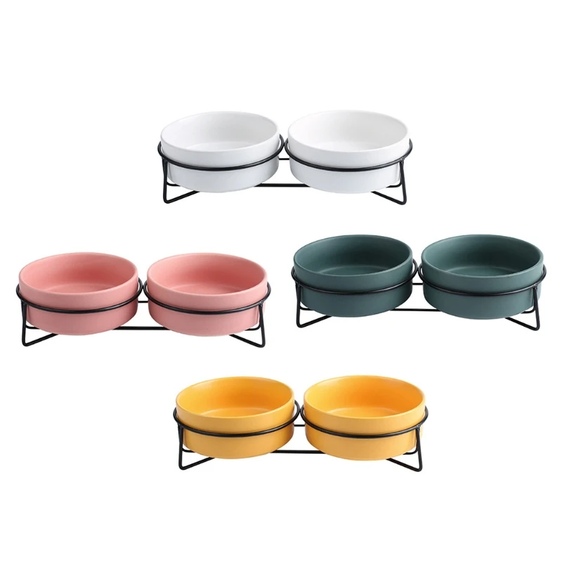 

Керамика кошка -- популярная уникальная известная марка блюдо с железный Стенд с шнековой крышкой ПЭТ Еда подачи воды кошки корм для небольш...