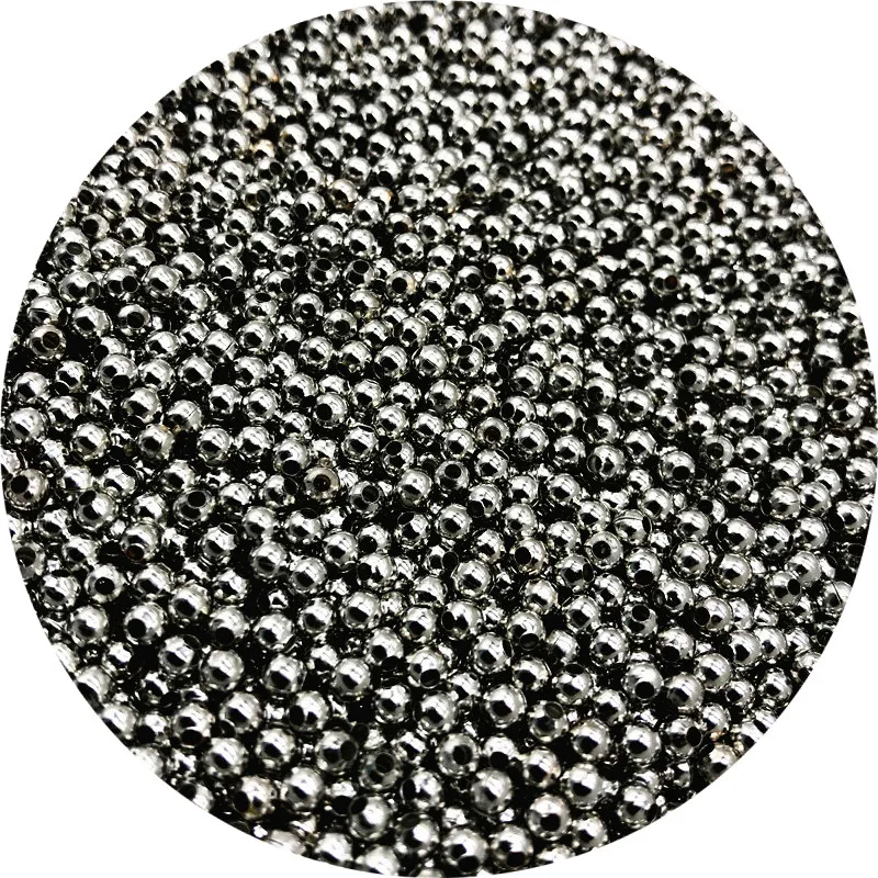 

500/200/50pcs 2/4/6mm Gold/Gun black/Bronze Tone Metal Beads Smooth Ball Spacer Beads For Jewelry Making DIY Bracelet Necklace
