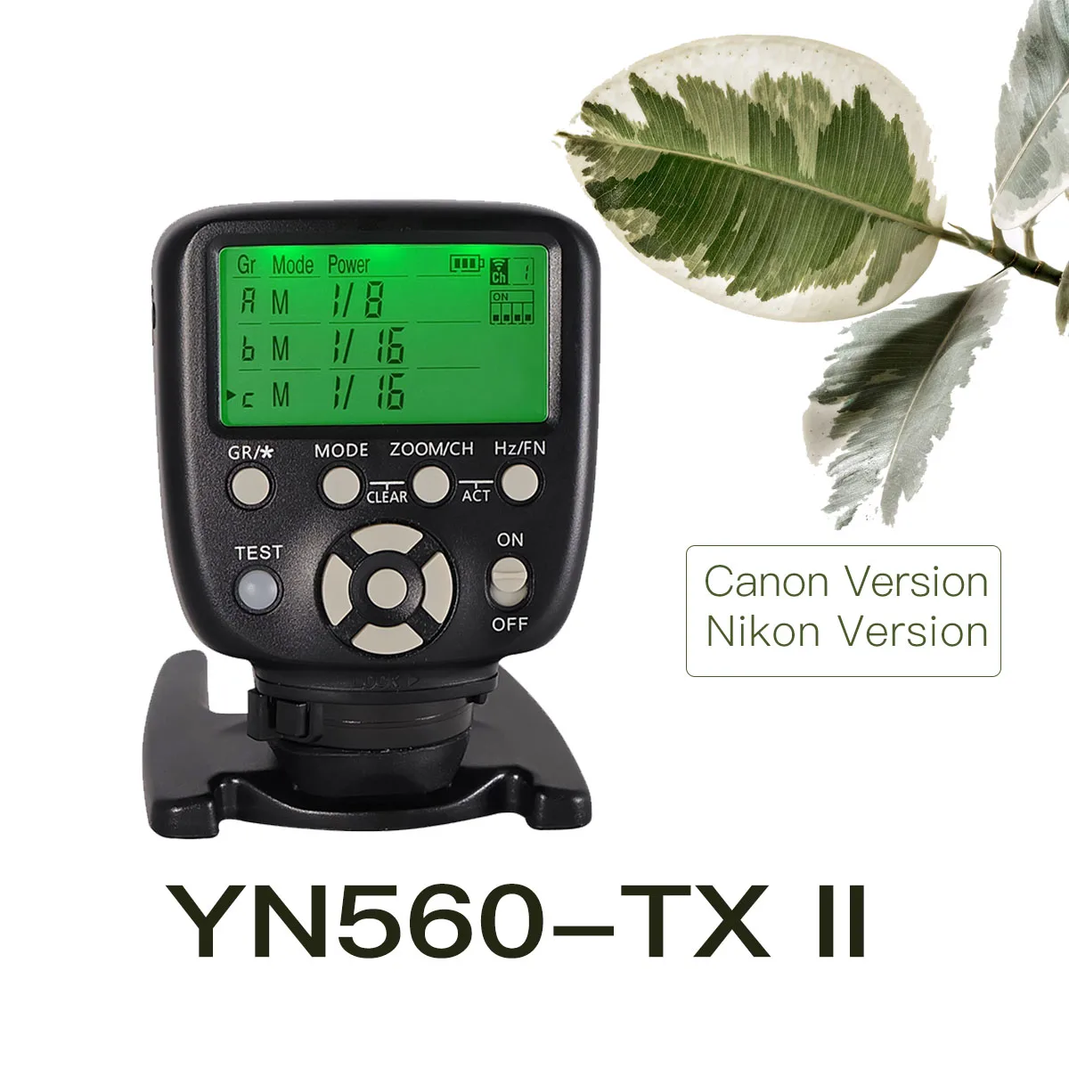 

YN560-TX II YONGNUO Flash Wireless Trigger Manual Flash Controller for Canon Nikon YN560III YN560IV YN660 968N YN860Li Speedlite