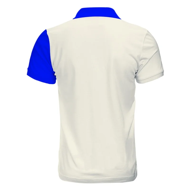 Мужская футболка поло Cloudstyle повседневная полосатая с короткими рукавами и 3D