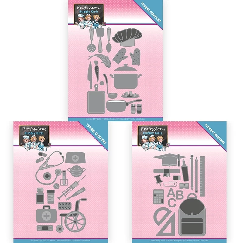 

Metal cutting dies 3pc Presell Tools cut die mold card Scrapbook paper craft knife mould blade punch stencils