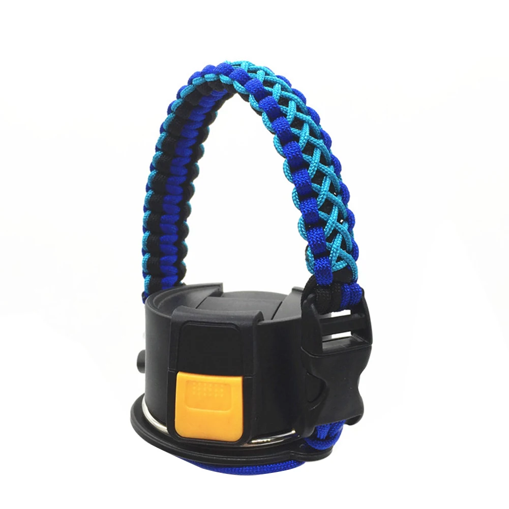 Paracord ручка ремень термос держатель широкий рот с спасательное устройство для