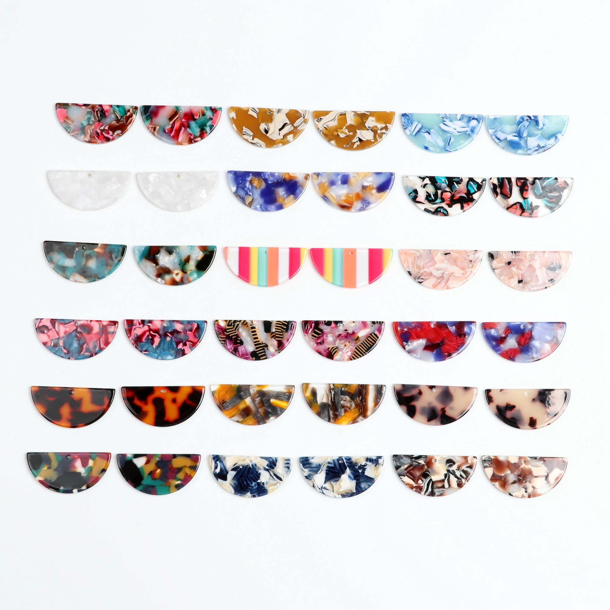 Очаровательные серьги в виде ракушек ацетатные акриловые фотокольца