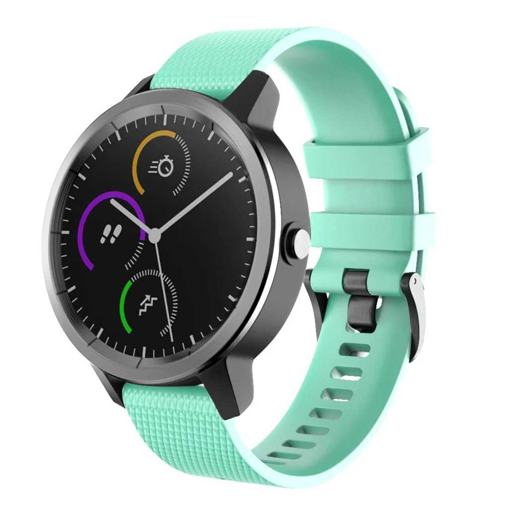 Маленький силиконовый ремешок на запястье для Garmin Vivoactive 3, браслет, Смарт-часы, ремешок для мужчин, Т-образный ремешок для женщин и мужчин, спортивный ремешок для часов, 19Aug