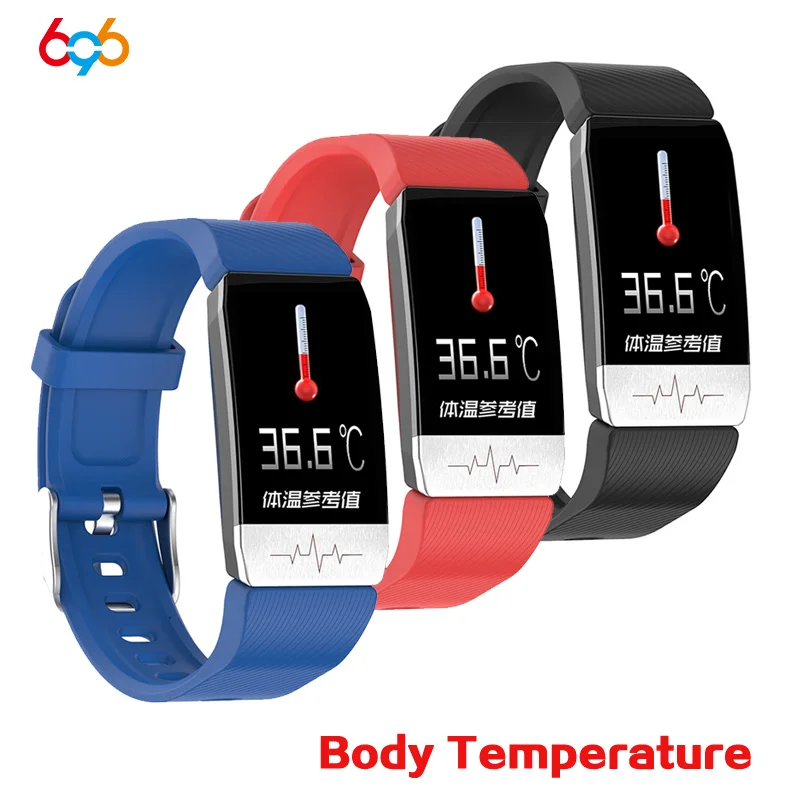 Смарт часы для измерения температуры тела предотвращения вирусов артериального