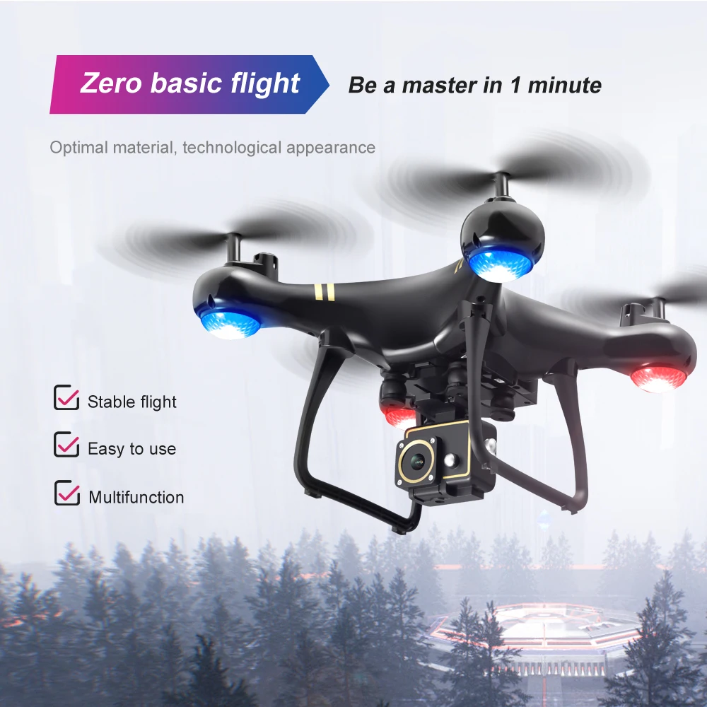 4K HD Wi-Fi FPV Дрон с дистанционным управлением Давление воздуха Фиксированная высота