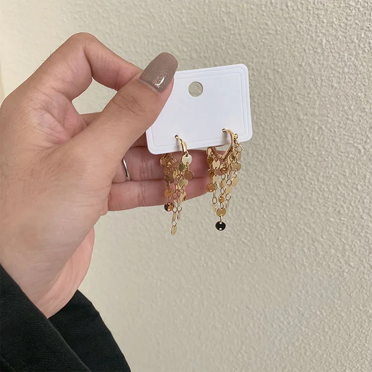 

Zeojrlly Trendy Water Drop Women Dangle Earrings Korean Earrings Female Fashion Long Pendant Korean Fashion Jewelry