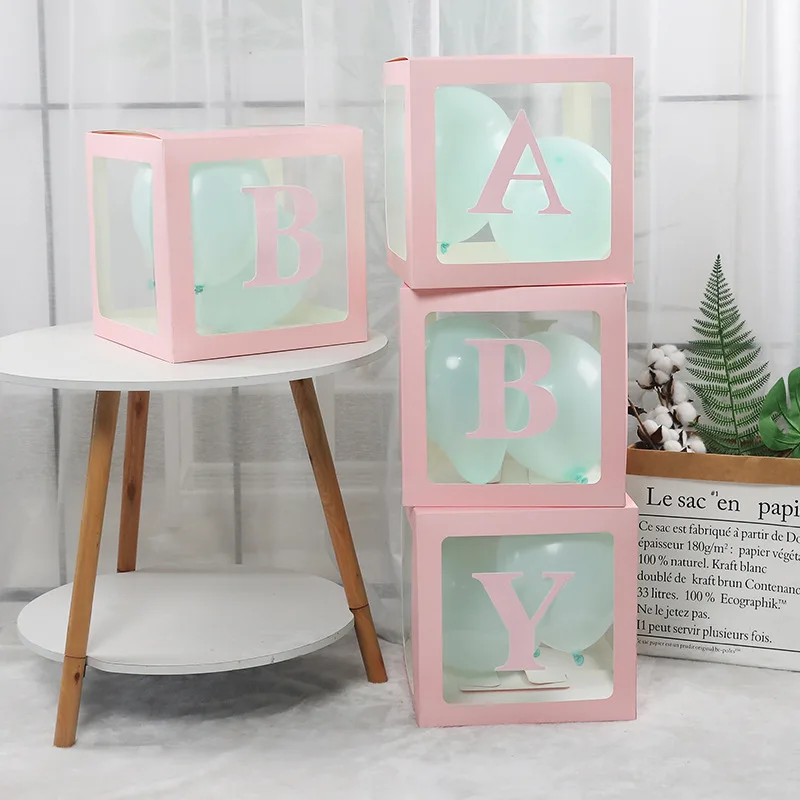 Прозрачная шкатулка для новорожденных Bride To Be розовое золото воздушные шары