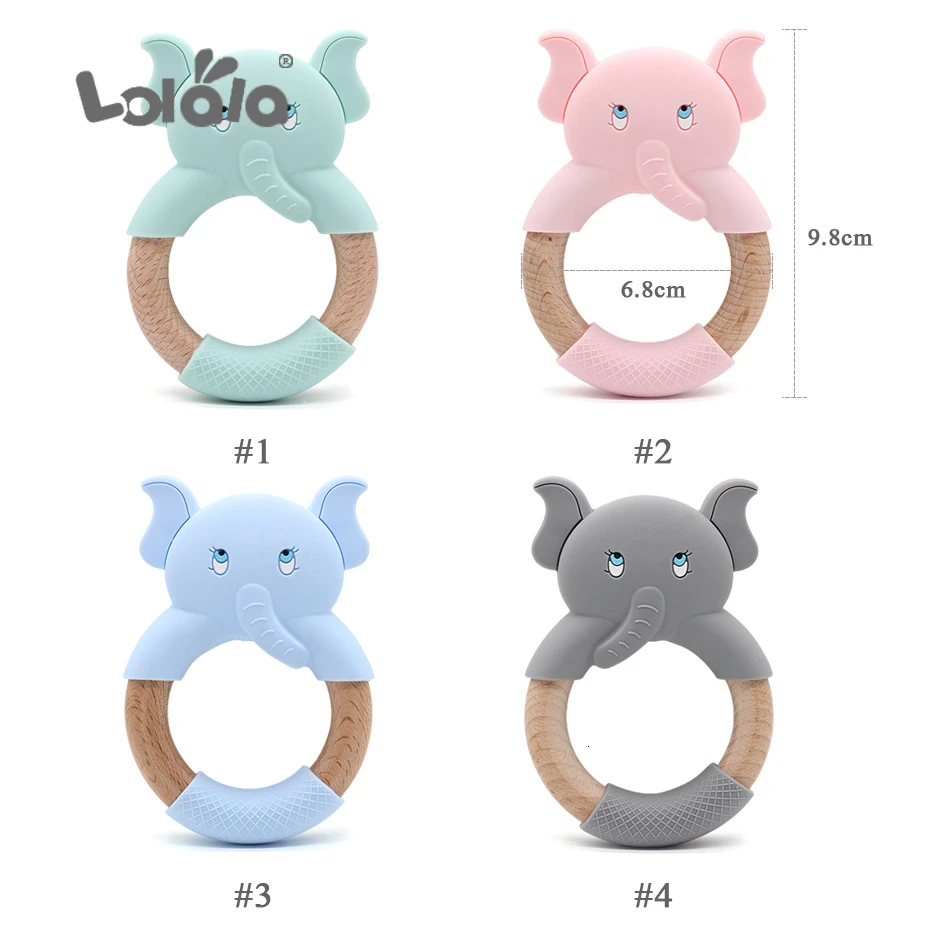 Силиконовые Прорезыватели для зубов из Букового дерева | Игрушки и хобби