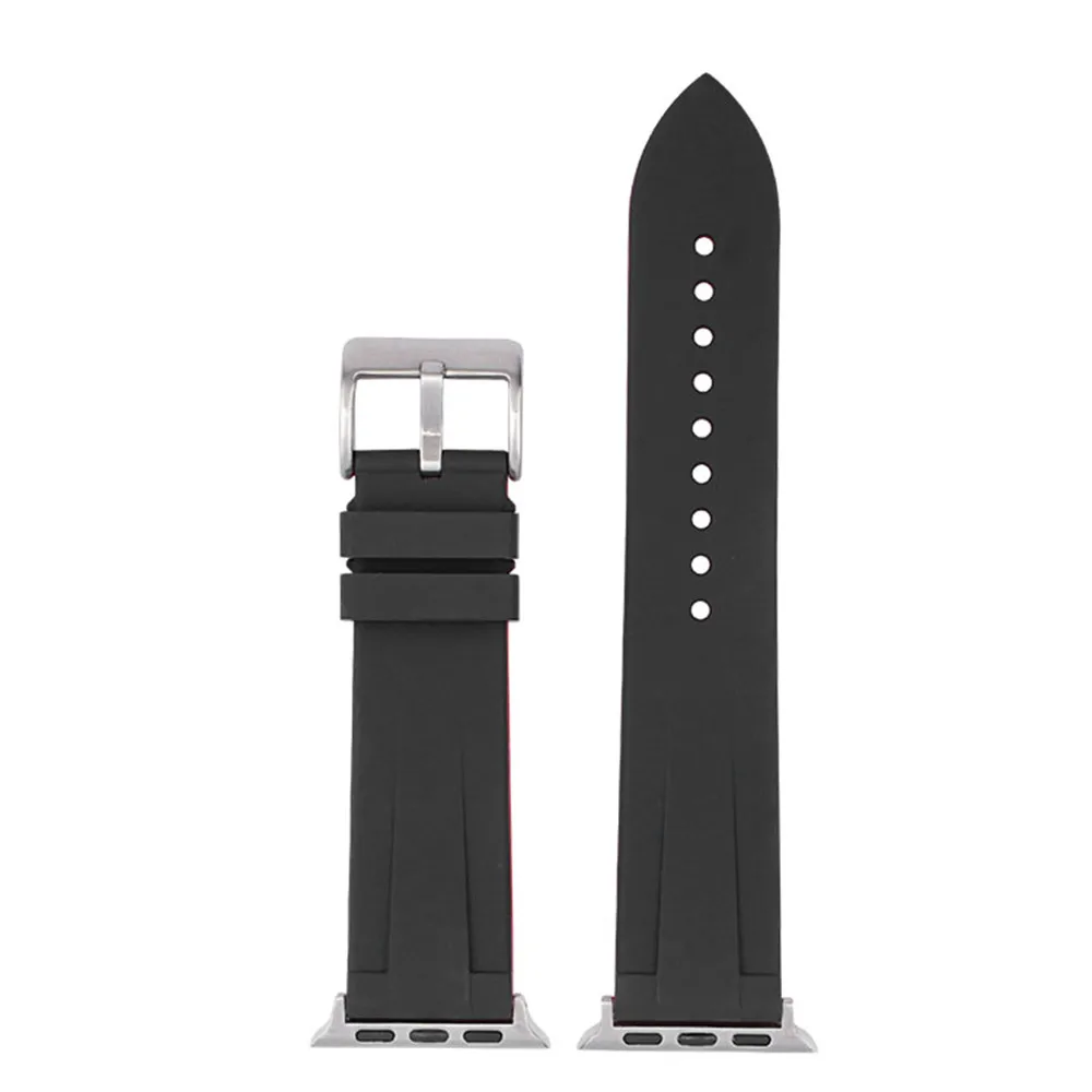Silicone Two-Color Watch  Band Suitable For iwatch 2/3/4/5/6 Generation Sports Strap SE Strap